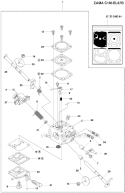 Carburetor Diagram and Parts List for 450 2011-07 Husqvarna Chainsaw