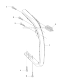 Handle Diagram and Parts List for 450 2011-07 Husqvarna Chainsaw