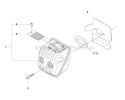 Muffler Diagram and Parts List for 450 2011-07 Husqvarna Chainsaw