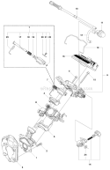 Carburetor  Air Filter Diagram and Parts List for 450 2011-07 Husqvarna Chainsaw