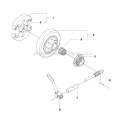 Clutch  Oil Pump Diagram and Parts List for 450 2011-07 Husqvarna Chainsaw