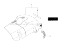 Cylinder Cover Diagram and Parts List for 450 2011-07 Husqvarna Chainsaw