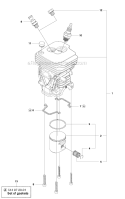 Part Location Diagram of 544119802 Husqvarna Cylinder