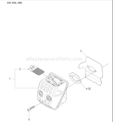 Page L Diagram and Parts List for 445 2007-03 Husqvarna Chainsaw