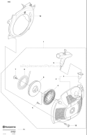 Page M Diagram and Parts List for 445 2007-03 Husqvarna Chainsaw