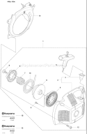 Part Location Diagram of 544158502 Husqvarna Starter Assembly