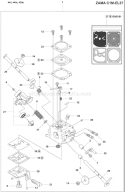 Page B Diagram and Parts List for 445 2007-03 Husqvarna Chainsaw