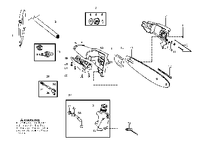 Attachments Diagram and Parts List for LDX 2009-08 Husqvarna Trimmer
