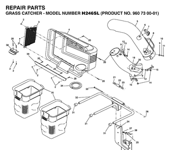 Product Complete Diagram and Parts List for 960730001 2006-12 Husqvarna Lawn Tractor Accessories