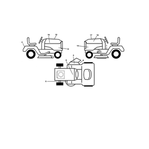 Decals Diagram and Parts List for LGT2654-96045004700  Husqvarna Lawn Tractor