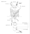 Page K Diagram and Parts List for 455 2004-10 Husqvarna Chainsaw