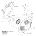 Page L Diagram and Parts List for 455 2004-10 Husqvarna Chainsaw