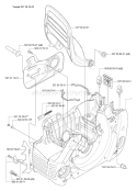 Page E Diagram and Parts List for 455 2004-10 Husqvarna Chainsaw