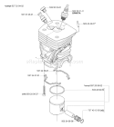 Page K Diagram and Parts List for 455 2005-01 Husqvarna Chainsaw