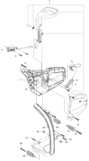 Part Location Diagram of 574211901 Husqvarna Front handle