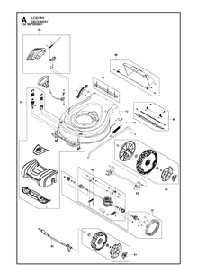 Part Location Diagram of 598961701 Husqvarna Deck