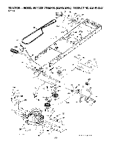 Drive Diagram and Parts List for YTH20K4696045000406 2008-03 Husqvarna Lawn Tractor