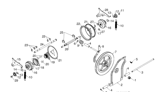Drive Diagram and Parts List for ST327 (97046940100)(2020-05) Husqvarna Snow Blower