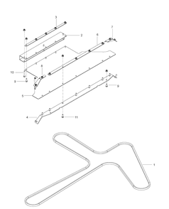Drive Diagram and Parts List for PZ29CE (96661660100)(2011-02) Husqvarna Lawn Mower