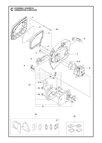 Part Location Diagram of 596658301 Husqvarna Carburetor Assembly