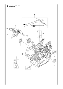 Governor Diagram and Parts List for HH270MP OB Husqvarna Engine