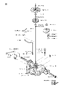 Transmission Diagram and Parts List for RIDER13RSPECIAL (953533901)(2006-01) Husqvarna Lawn Tractor