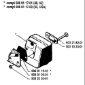 Page H Diagram and Parts List for 40 1987-01 Husqvarna Chainsaw