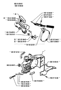 Page C Diagram and Parts List for 45 1990-06 Husqvarna Chainsaw