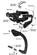 Page G Diagram and Parts List for 45 1990-06 Husqvarna Chainsaw