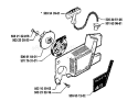Page J Diagram and Parts List for 45 1991-06 Husqvarna Chainsaw