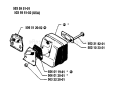 Page G Diagram and Parts List for 45 1991-06 Husqvarna Chainsaw