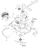 Page J Diagram and Parts List for 460ZX  Husqvarna Lawn Mower