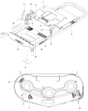 Page M Diagram and Parts List for 460ZX  Husqvarna Lawn Mower