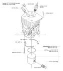 Page J Diagram and Parts List for 460 2005-03 Husqvarna Chainsaw