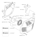 Page K Diagram and Parts List for 460 2005-03 Husqvarna Chainsaw