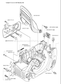 Page E Diagram and Parts List for 455 2006-06 Husqvarna Chainsaw