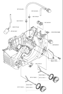 Page F Diagram and Parts List for 455 2006-06 Husqvarna Chainsaw