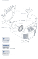 Part Location Diagram of 537284102 Husqvarna Starter Housing