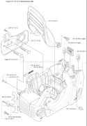 Part Location Diagram of 537284301 Husqvarna Hand Guard