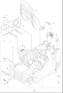 Page J Diagram and Parts List for 460 2011-01 Husqvarna Chainsaw