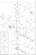 Page M Diagram and Parts List for 460 2011-01 Husqvarna Chainsaw