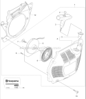 Page D Diagram and Parts List for 460 2011-01 Husqvarna Chainsaw