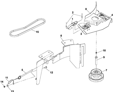 Drive Kit Assembly - 42 Inch Deck Diagram and Parts List for HCS9 2005-03 Husqvarna Lawn Tractor Accessories