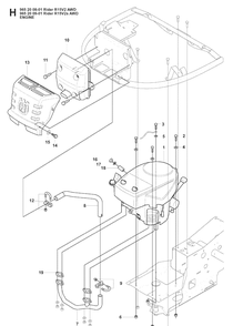 Part Location Diagram of 544013301 Husqvarna Pipe