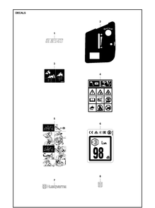 Part Location Diagram of 581784005 Husqvarna Label