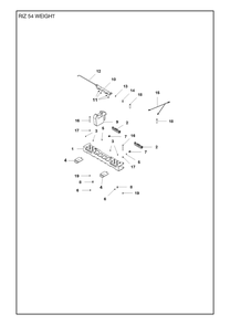 Bagger Diagram and Parts List for XCITE543BIN  Husqvarna Lawn Tractor Accessories