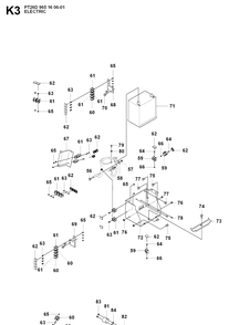 Electrical Diagram and Parts List for PT26D (965160601)(2008-02) Husqvarna Lawn Mower