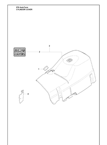Cylinder Cover 1 Diagram and Parts List for 576XP 2010-03 Husqvarna Chainsaw