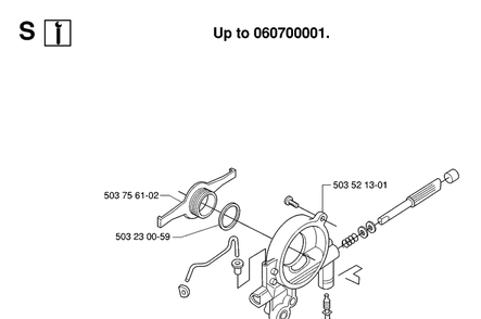 Service Updates Diagram and Parts List for 362XP 20070100001-Current Husqvarna Chainsaw