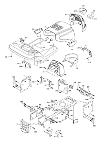 Chassis And Enclosures Diagram and Parts List for YTH2148 (954572035-A)(2005-01) Husqvarna Lawn Tractor